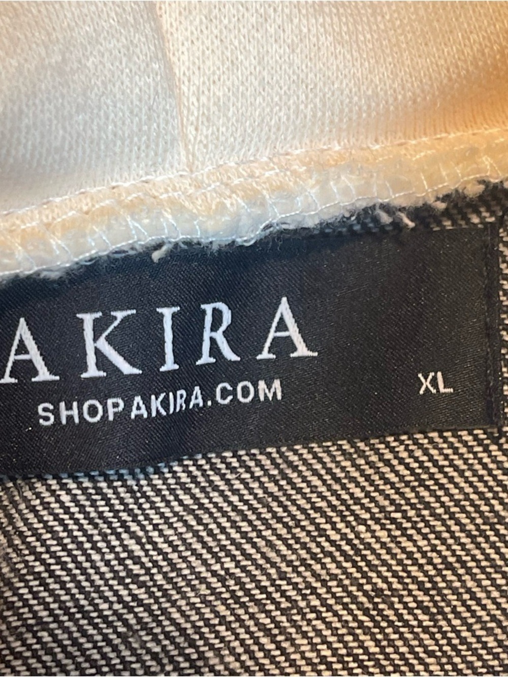AKIRA ABC'S City Print Hoodie Mini Dress Sz XL Black White Cable Knit Streetwear - Picture 8 of 8